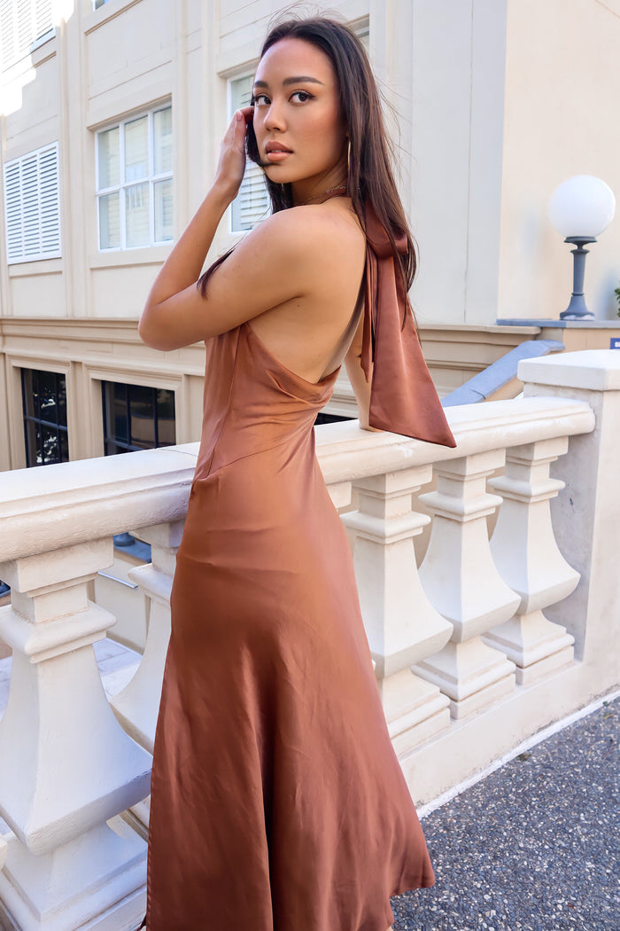 Verity Dress - Chocolate - Runway Goddess