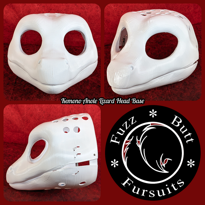 Western Kemono Anole Lizard Head Base