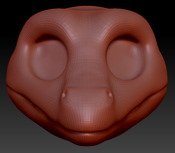 Western Kemono Anole Lizard Head Base