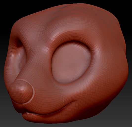 Western Kemono Black Bear Head Base Variant 1