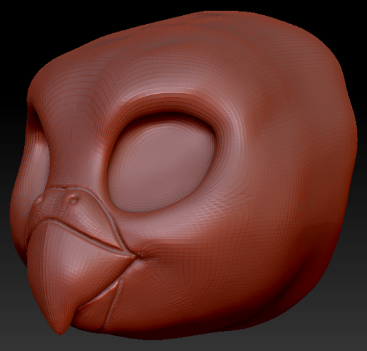 Western Kemono Budgie Head Base