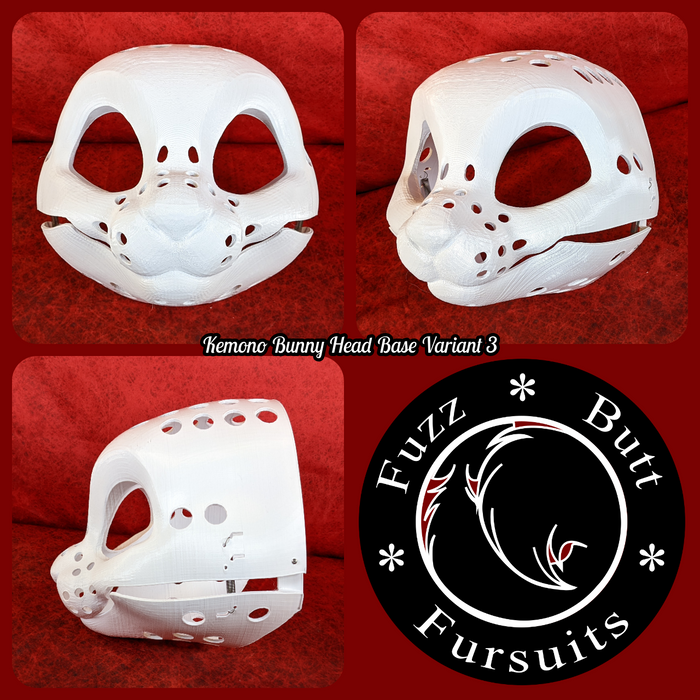 Western Kemono Bunny Head Base Variant 3