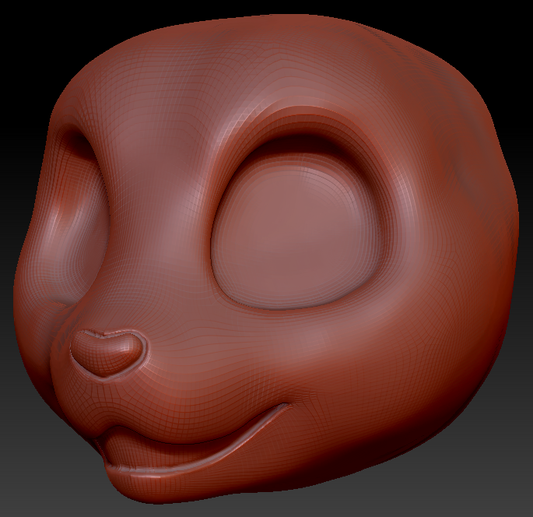 Western Kemono Canine Static Jaw Head Base Variant 2