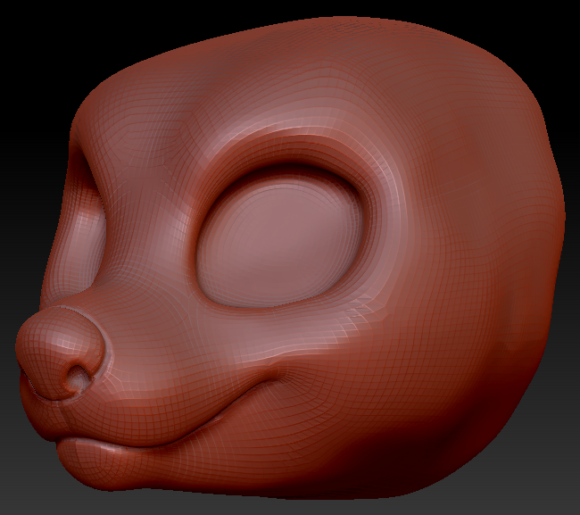 Western Kemono Corgi Head Base Variant 1