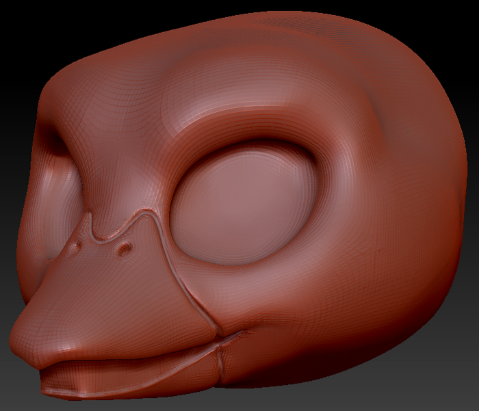Western Kemono Duck Static Jaw Head Base