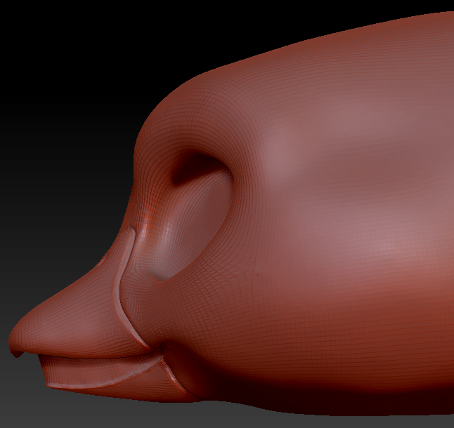 Western Kemono Duck Static Jaw Head Base