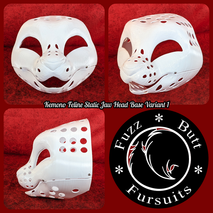 Western Kemono Feline Static Jaw Head Base Variant 1