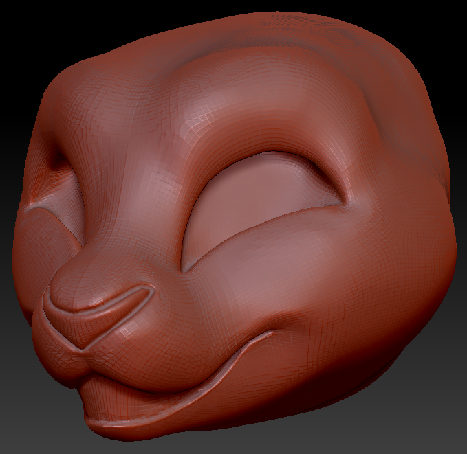 Western Kemono Feline Static Jaw Head Base Variant 1