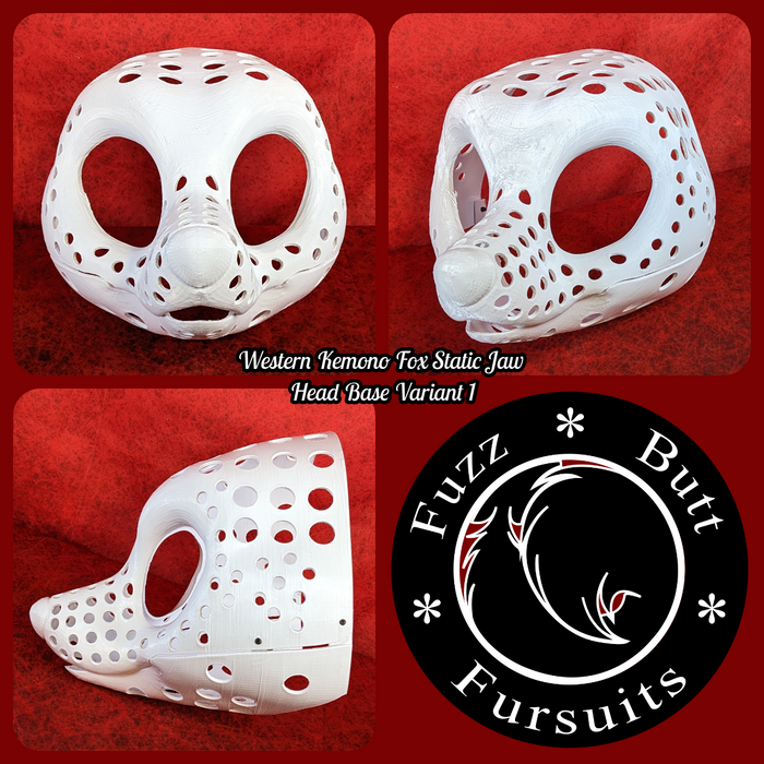 Western Kemono Fox Static Jaw Head Base Variant 1