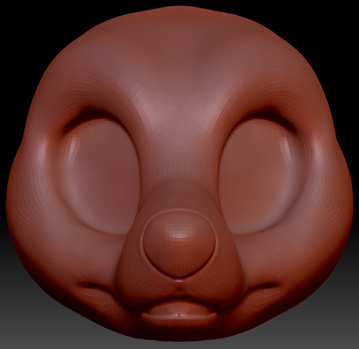 Western Kemono Fox Static Jaw Head Base Variant 1
