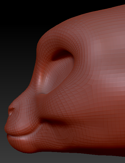 Western Kemono Macaque Head Base