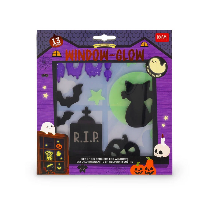 Window-Glow - Set Of Gel Stickers - Halloween