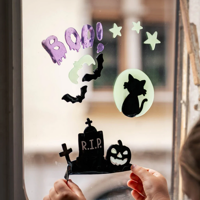 Window-Glow - Set Of Gel Stickers - Halloween