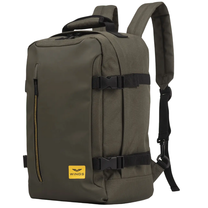 WINGS Komplet podróżny 2w1 plecak + walizka S 20" PARTRIGE Dark Green PARTRIGE COLLECTION