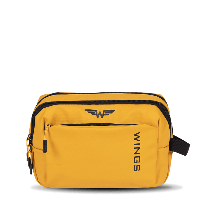 WINGS travel toiletry bag ROOK yellow
