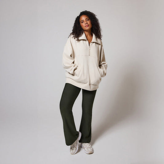 Winter Flare Leggings - Deep Olive