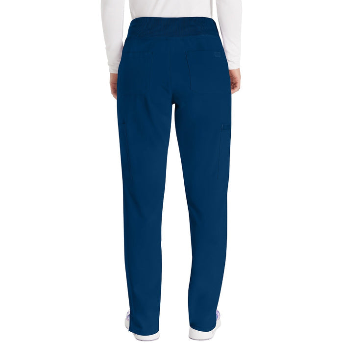 Women's EDS Essentials Natural Rise Tapered Leg Pull-On Scrub Pant - Navy - 2