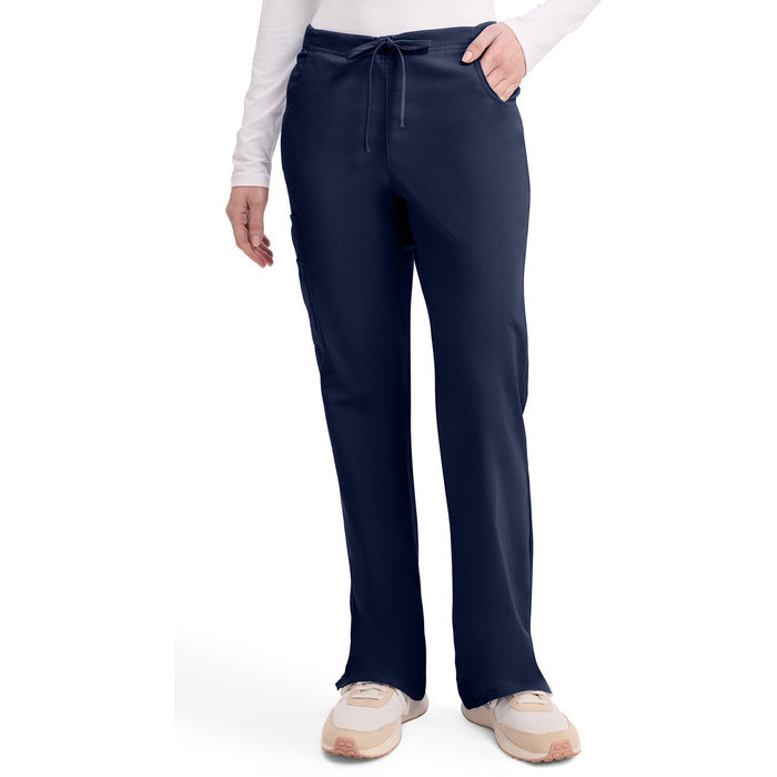 Women's EDS Signature Mid Rise Drawstring Cargo Scrub Pant - Navy - 1