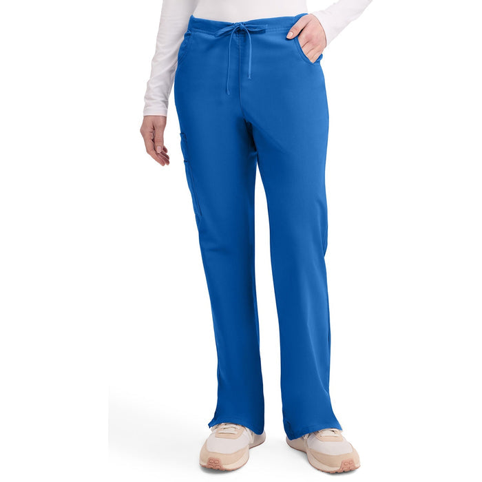 Women's EDS Signature Mid Rise Drawstring Cargo Scrub Pant - Royal - 1