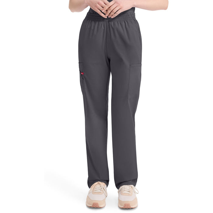Women's EDS Signature Natural Rise Tapered Leg Pull-On Scrub Pant - Pewter - 1