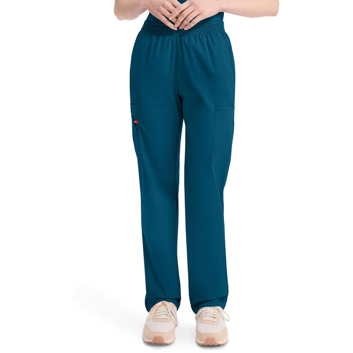 Women's EDS Signature Natural Rise Tapered Leg Pull-On Scrub Pant - Caribbean Blue - 1