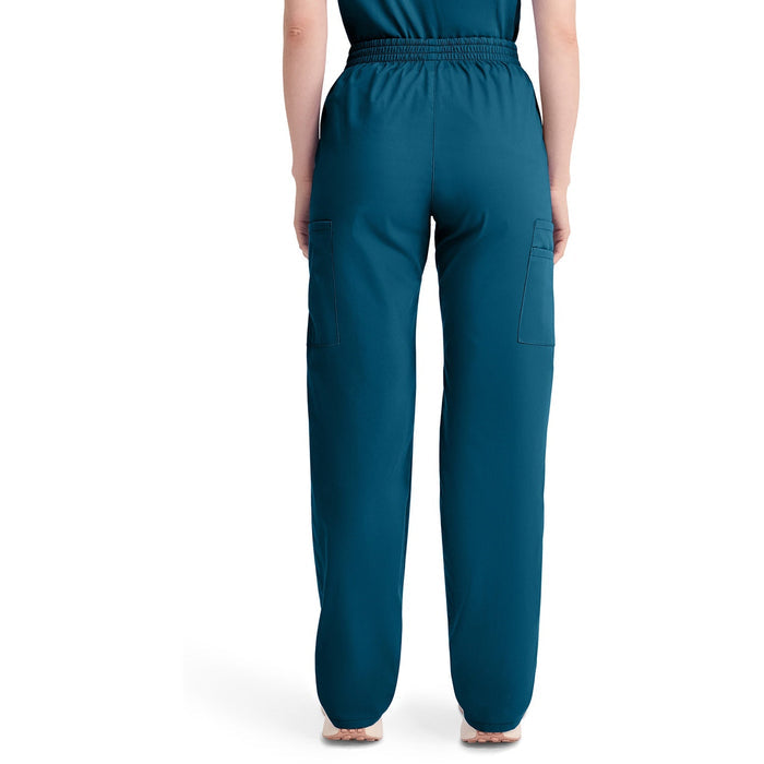 Women's EDS Signature Natural Rise Tapered Leg Pull-On Scrub Pant - Caribbean Blue - 2