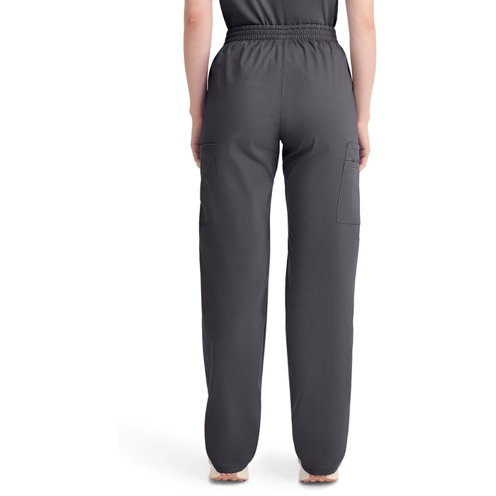 Women's EDS Signature Natural Rise Tapered Leg Pull-On Scrub Pant - Pewter - 2