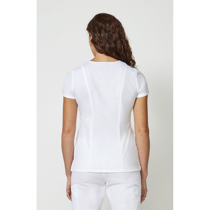 Women's EDS Signature V-Neck Scrub Top - White - 2