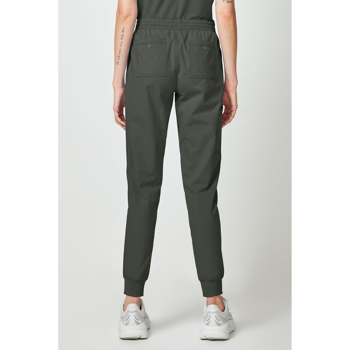 Women's Forge Mide Rise Cargo Scrub Jogger - Olive - 2