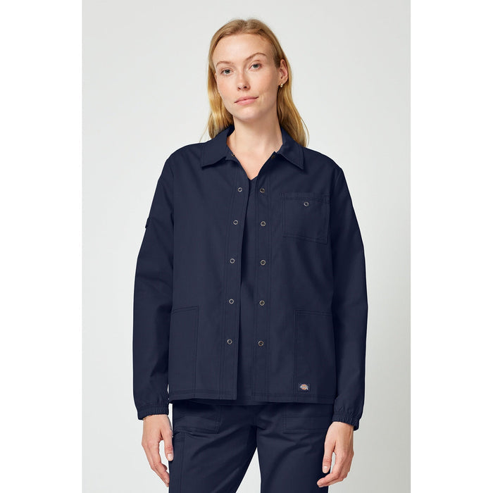 Women's Forge Snap Front Scrub Jacket - Navy - 1