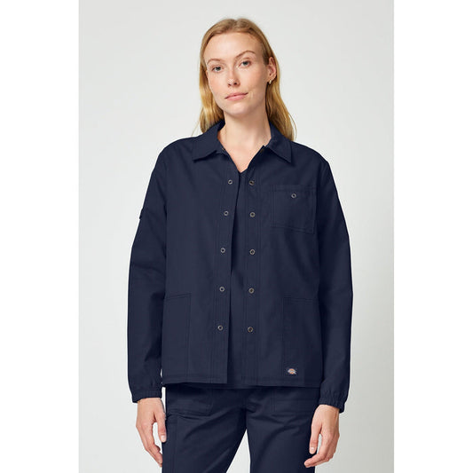 Women's Forge Snap Front Scrub Jacket - Navy - 1