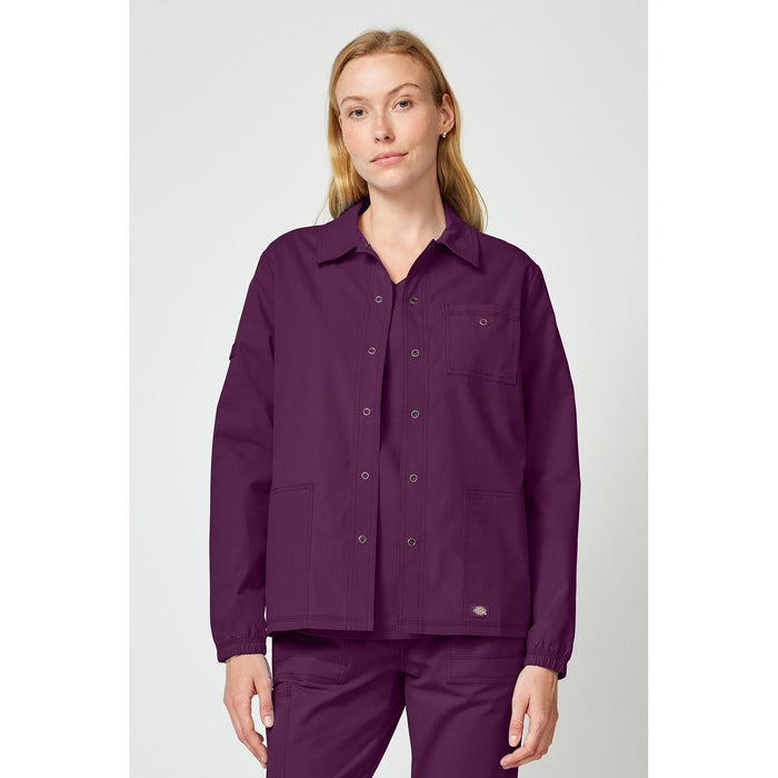 Women's Forge Snap Front Scrub Jacket - Wine - 1