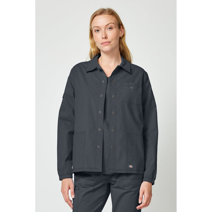 Women's Forge Snap Front Scrub Jacket - Pewter - 1