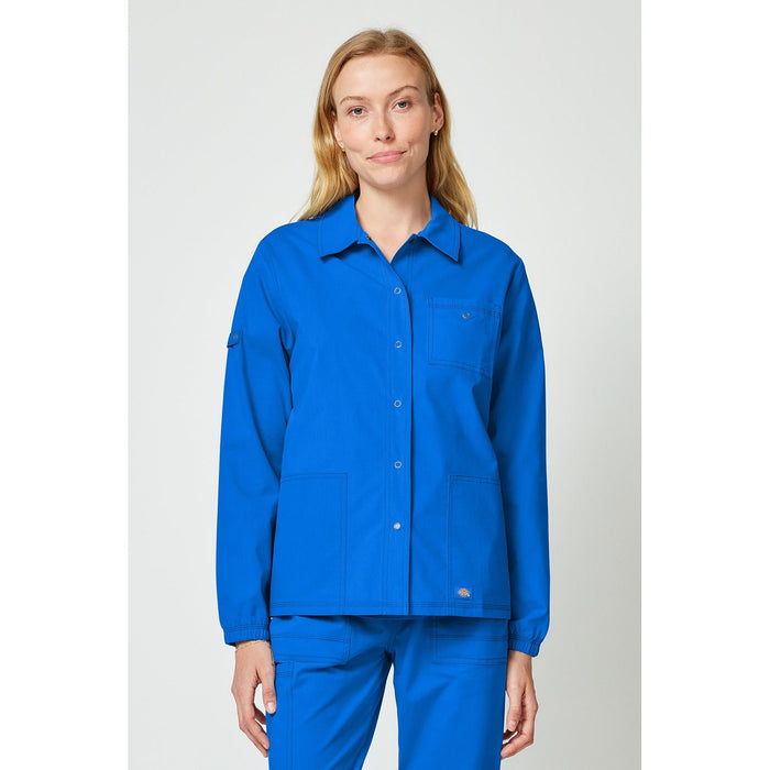 Women's Forge Snap Front Scrub Jacket - Royal - 1