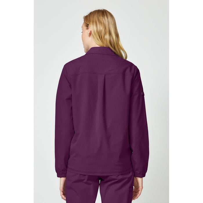 Women's Forge Snap Front Scrub Jacket - Wine - 2