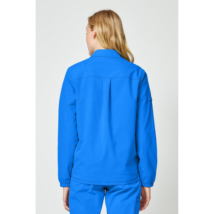 Women's Forge Snap Front Scrub Jacket - Royal - 2