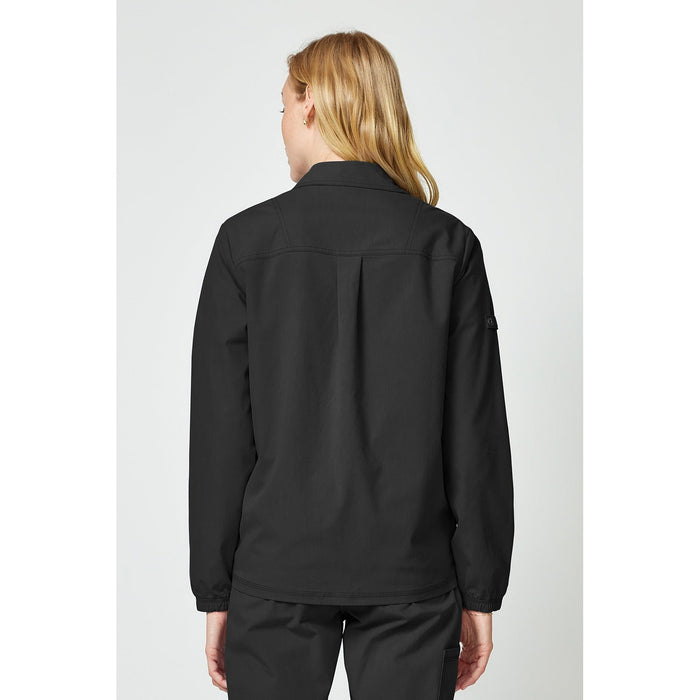 Women's Forge Snap Front Scrub Jacket - Black - 2