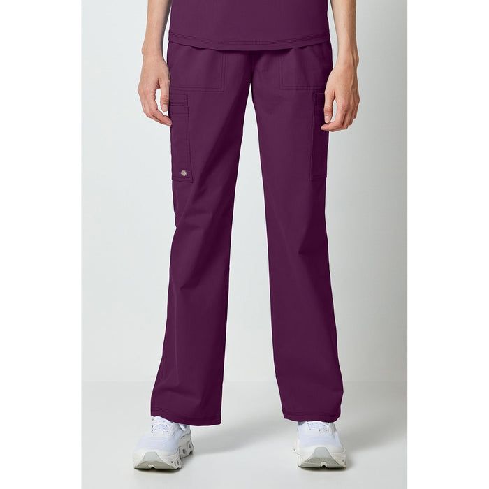Women's Forge Straight Leg Scrub Cargo - Wine - 1