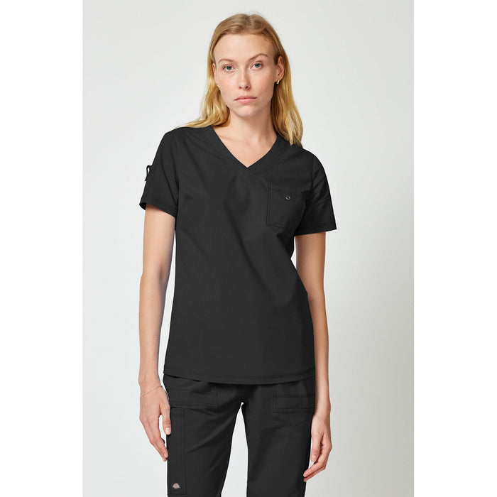 Women's Forge Tuck In Scrub Top - Black - 1