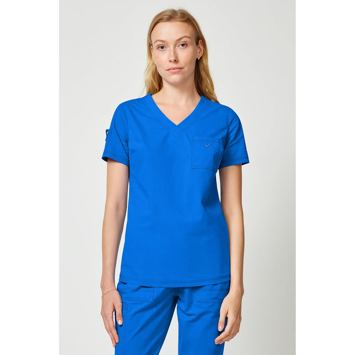 Women's Forge Tuck In Scrub Top - Royal - 1