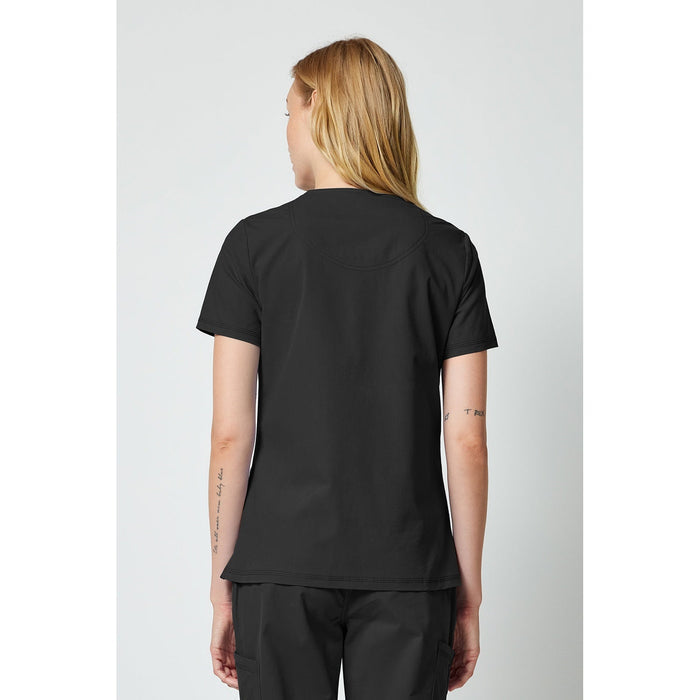 Women's Forge V-Neck Scrub Top - Black - 2