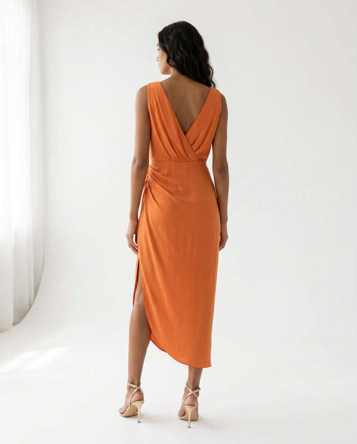 bella-elegant-midi-dress-orange-2