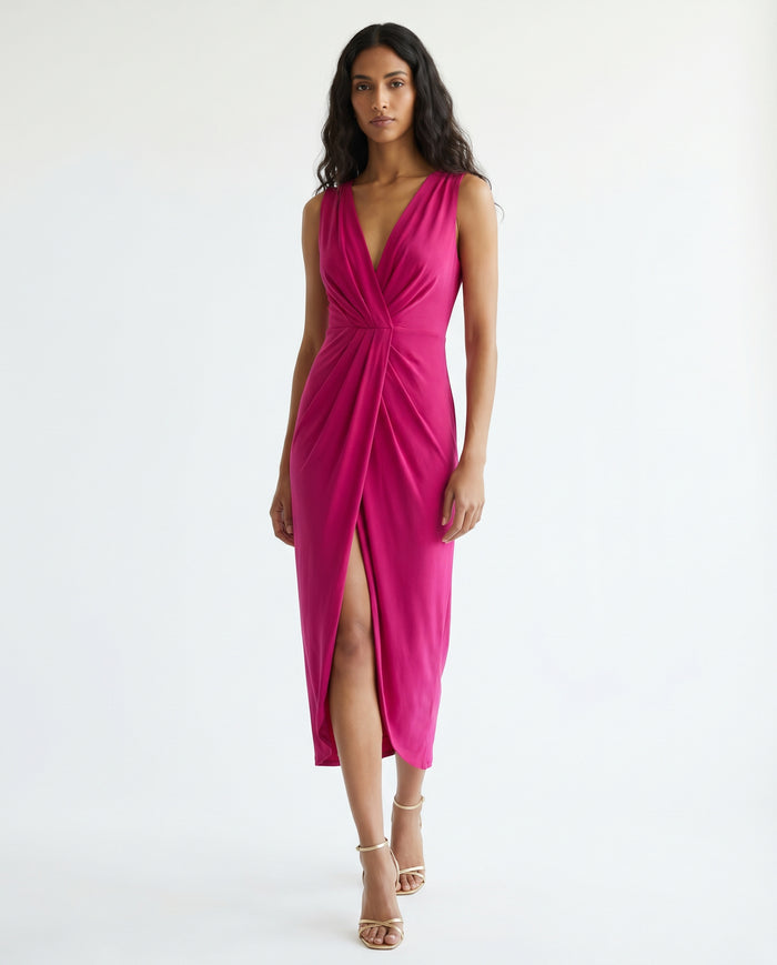 bella-elegant-midi-dress-fuchsia-1