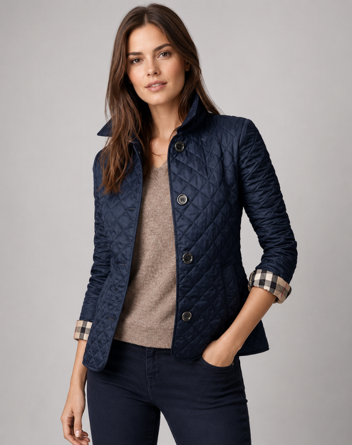 Women's Quilted Jacket – Elegant Lightweight Design – Transitional Weather Wear