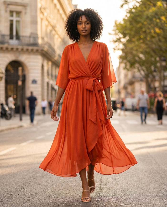 kate-wrap-midi-dress-orange-5