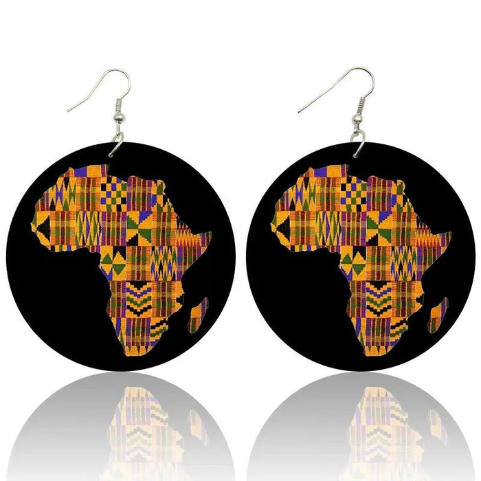 Wooden earrings.💥