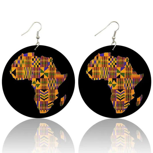 Wooden earrings.💥