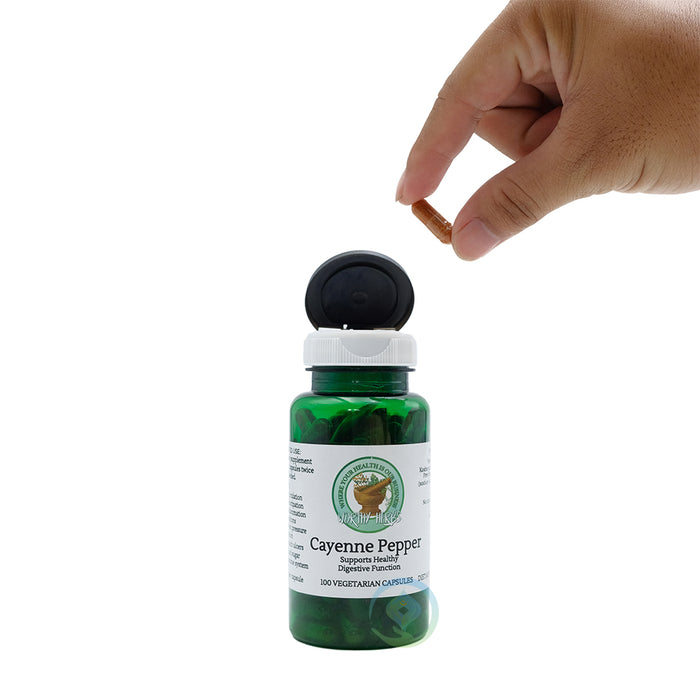 Worthy Herbs® Cayenne Pepper Vegetarian Soft-Gel Capsules - 100 ct