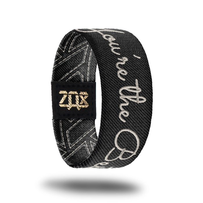 Inside Design of You’re the Best: black design with stitched text ‘You’re the Best’