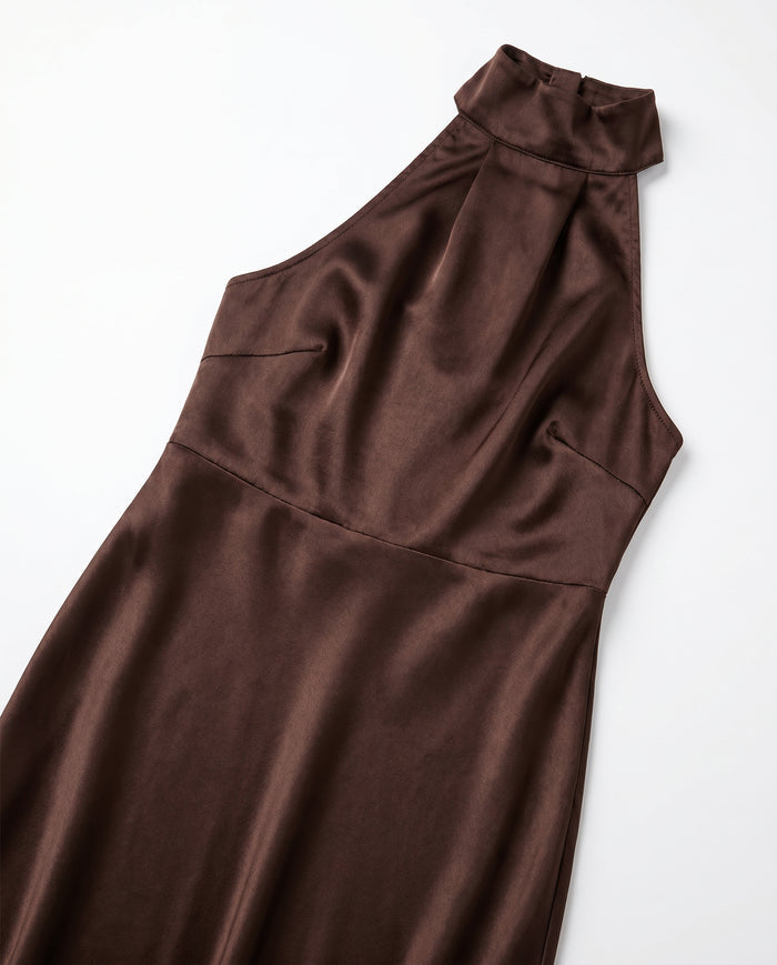zara-satin-halter-dress-dark-brown-6